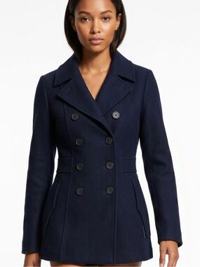Hunter | Women’s Navy Wool Double Breasted Peacoat Sz US 8